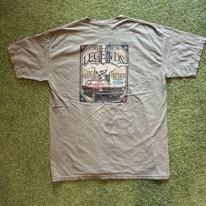 VTG Ford Legends Mustang Men’s XL Olive T Shirt Laid Back Graphic Logo